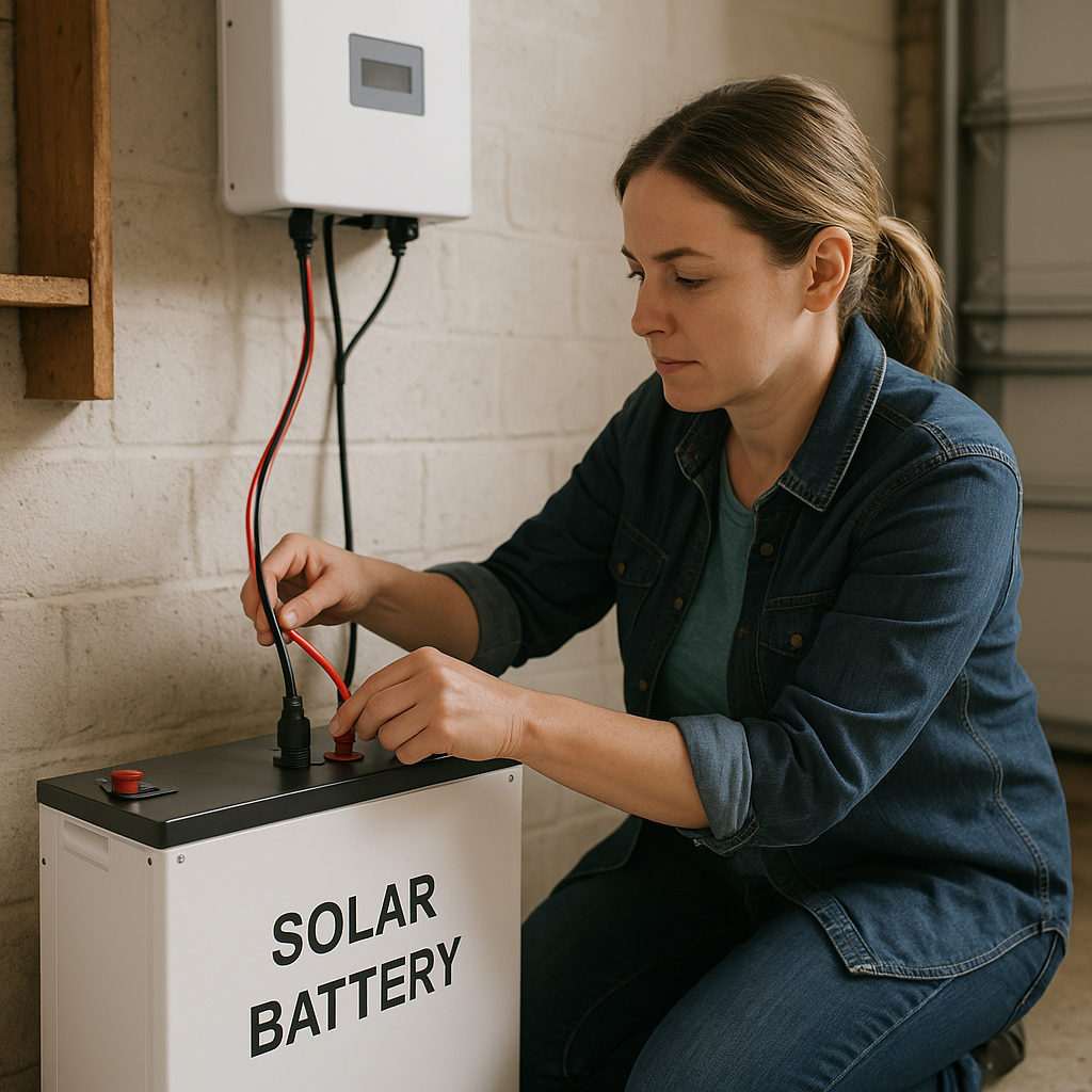 Puis-je installer moi-même une batterie solaire ?